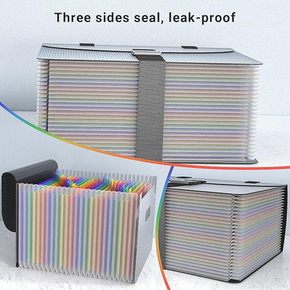 File Organizers with Handle, Portable Expanding File Folder, 25 Pockets - Image 3