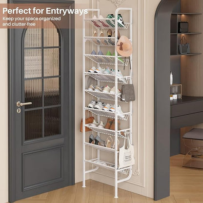 UMDONX 9 Layer Shoe Rack for 18 Pairs Shoes, Freestanding Shoe Organizer - Image 4