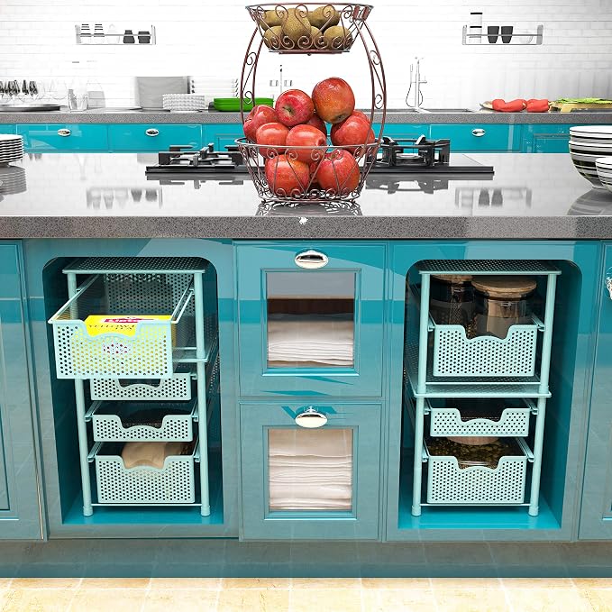 Simple Houseware Stackable Cabinet Basket Drawer Organizer - Image 6
