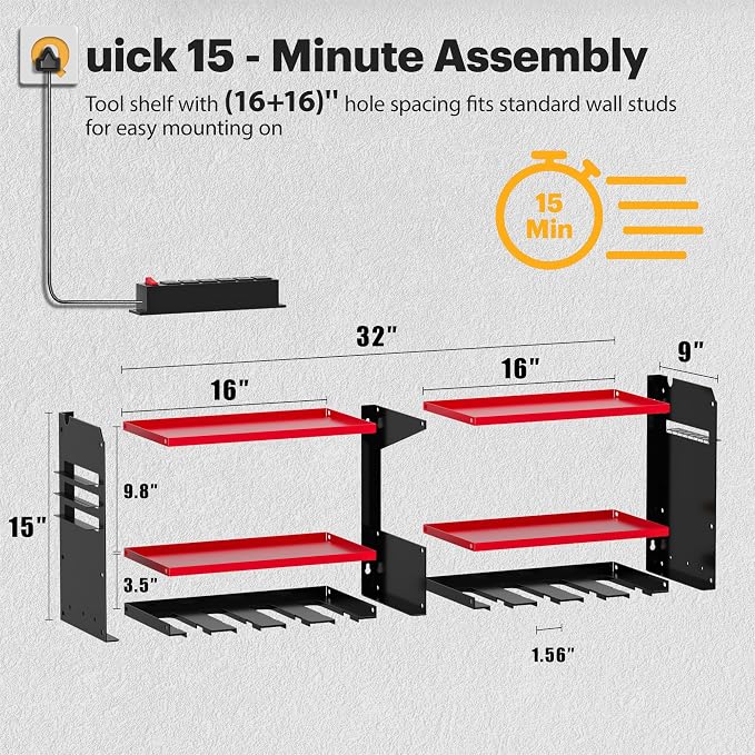 Spampur Power Tool Organizer Wall Mount - Image 8