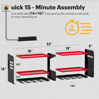 Spampur Power Tool Organizer Wall Mount - Image 8