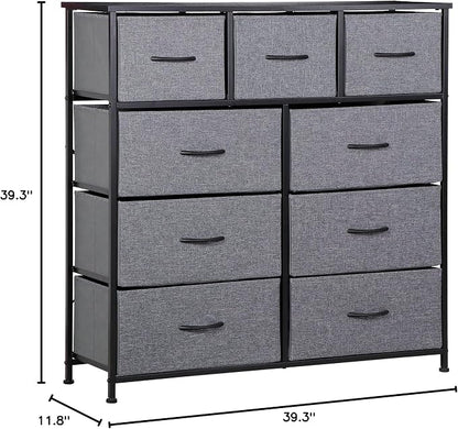 ZENY 9 Drawers Dresser, Fabric Storage Tower, Organizer Unit - Image 3