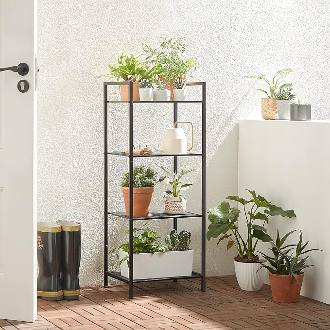 SONGMICS 4-Tier Storage Rack, Bathroom Shelf, Extendable Plant Stand - Image 7