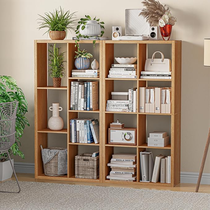 Cube Storage Organizer Bookcase, Decorative 11 inch Open Back Cubical Shelf - Image 6