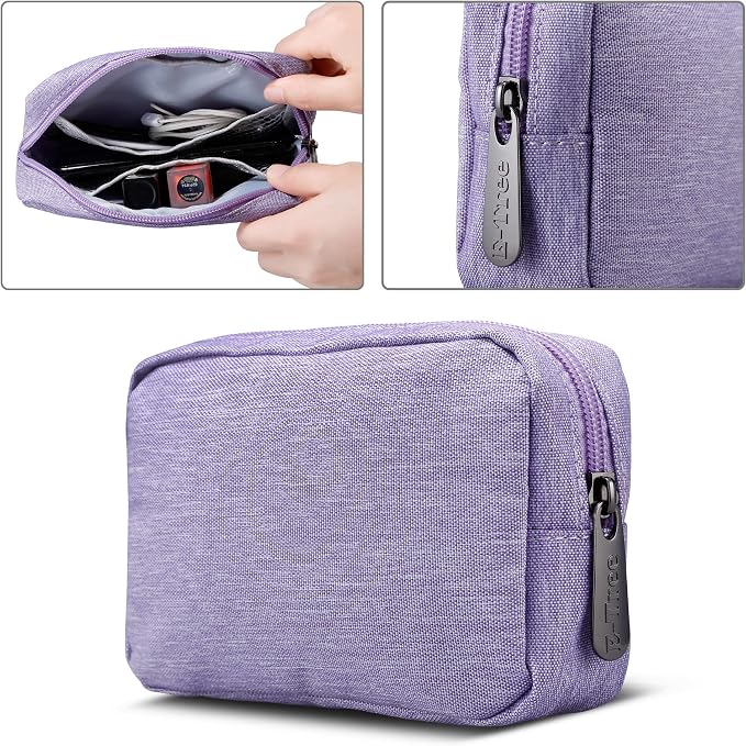E-Tree Small Makeup Bag, Cosmetic Toiletry Skin Care Make up Little Items Pouch - Image 5