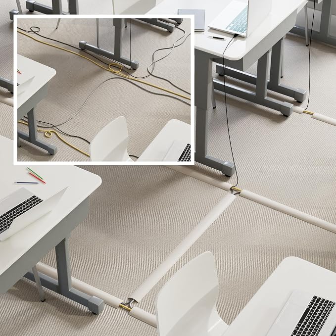 D-Line 6ft Floor Cord Cover, Cable Protector, Hide Extension Cords, Protect - Image 5