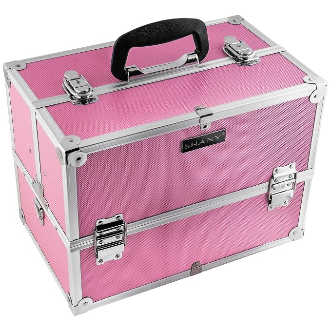 SHANY Essential Pro Makeup Train Case Cosmetic Box Portable Makeup Case - Image 6