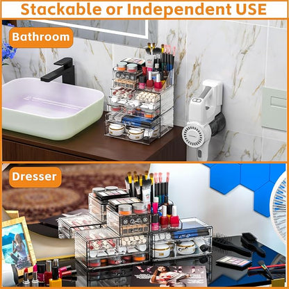 Acrylic Clear Make up Organizers And Storage - Image 4
