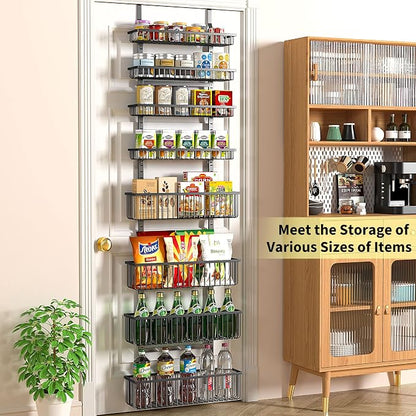 Moforoco Over The Door Pantry Organizer, Pantry Door Organizer Shelves - Image 3