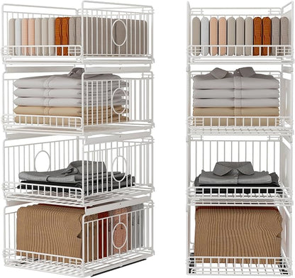 4-Pack Metal Drawer Organizer for Closet by Unknown