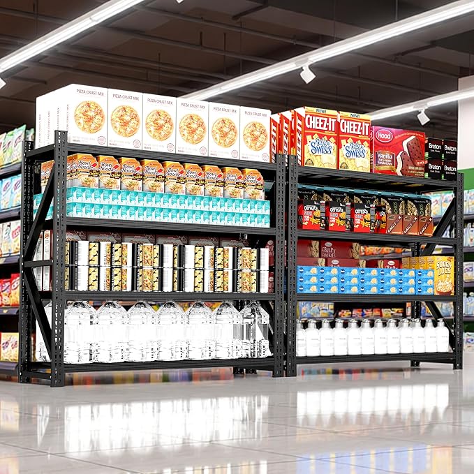 Heavy Duty Garage Storage Shelves 5000LBS Capacity, 4-Tier Large Industrial - Image 9