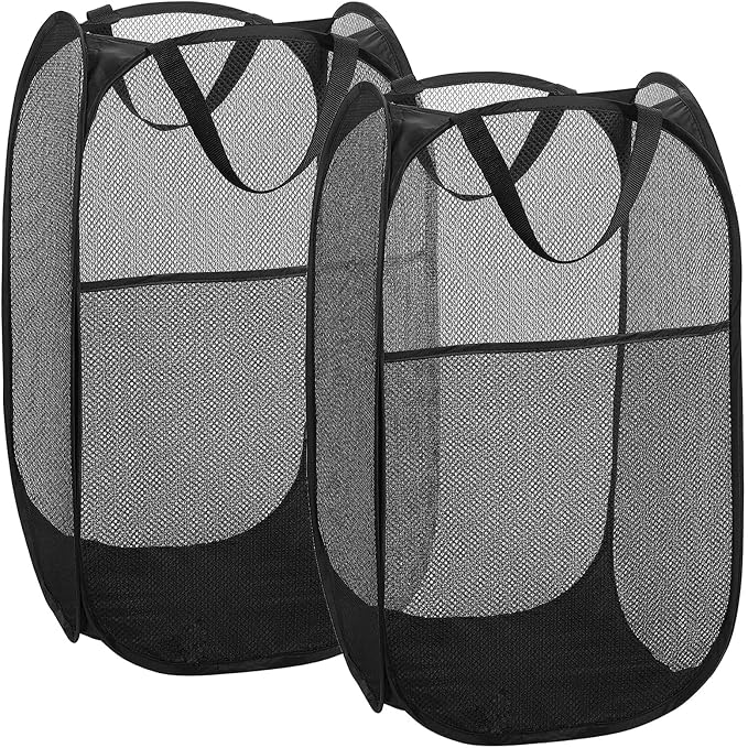 2 pop-up Laundry Hamper，Foldable mesh Laundry Baskets… by BENJUNC