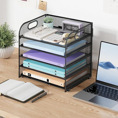 Cawukege 2 Pack 5 Tier Paper Organizer, Letter Tray - Image 7