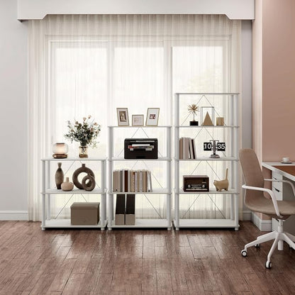 Homes: Inside + Out Apexa Modern 4-Tier Wide Shelving Units, Collectibles - Image 2