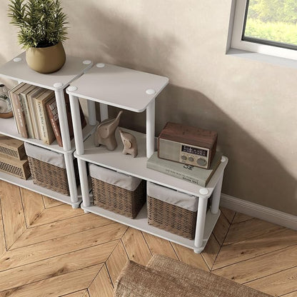 Homes: Inside + Out Apexa Modern 3-Cube Ladder Shelving Units, Collectibles - Image 14
