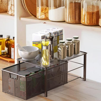 Deco Brothers Stackable Pull Out Cabinet Sliding Basket - Image 4