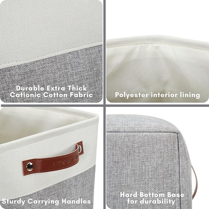 DECOMOMO Storage Baskets | Large Storage Bins 54.5L Fabric Baskets - Image 6