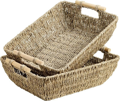 StorageWorks Hand-Woven Jumbo Storage Baskets by StorageWorks