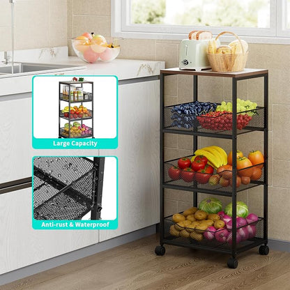 HapiRm Fruit Basket Kitchen Cart - Image 6