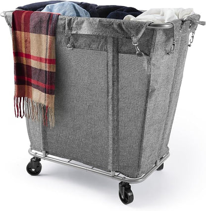 PLKOW Laundry Cart with Wheels 320L Large Rolling Laundry Cart by PLKOW