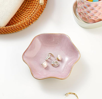 Binoster Ceramic Jewelry Dish, Ring Dish, Trinket Tray, Jewelry Tray, Key Bowl by WELOCMETOBINOSTER