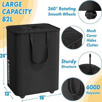 Simple Houseware Large 82L Laundry Basket - Image 3
