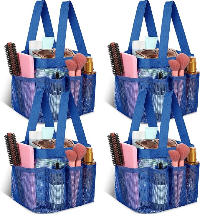 Hillban 4 Pcs Mesh Shower Caddy Portable Shower Caddy by Hillban