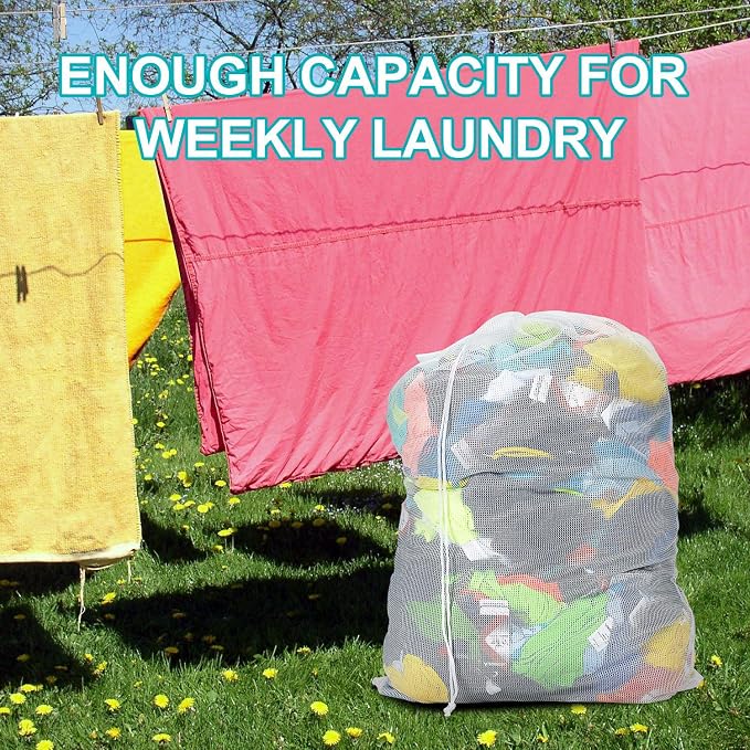 Laundry Bags, Mesh Heavy Duty 24" x 36" - Image 4