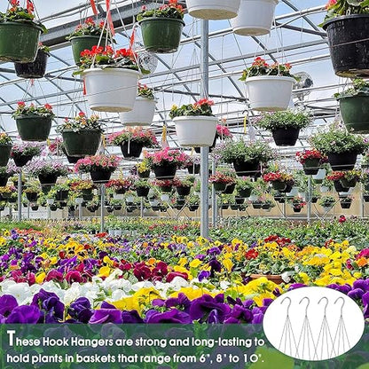 10 Pack 24 Inches Strong Wire Plant Hangers - Image 4
