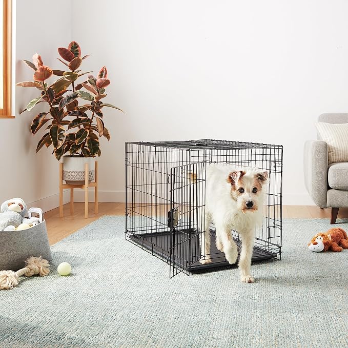 Amazon Basics Durable, Collapsible, Portable Metal Wire Dog Crate - Image 6