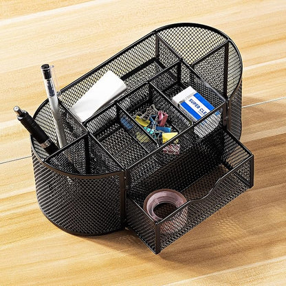 Amazon Basics Pen Holder and Desk Organizer, Office Caddy Storage, ‎9.25" x - Image 6