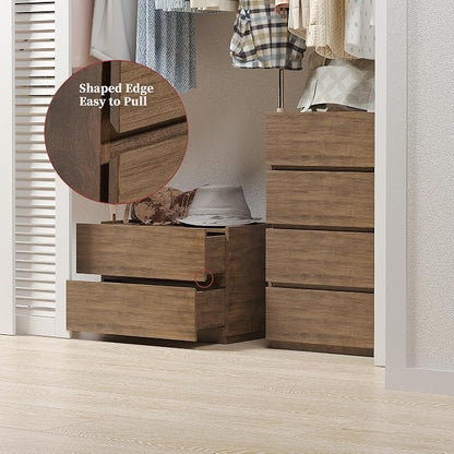 woodtalks Stackable 2 Drawer Dresser, Storage Cabinet - Image 4
