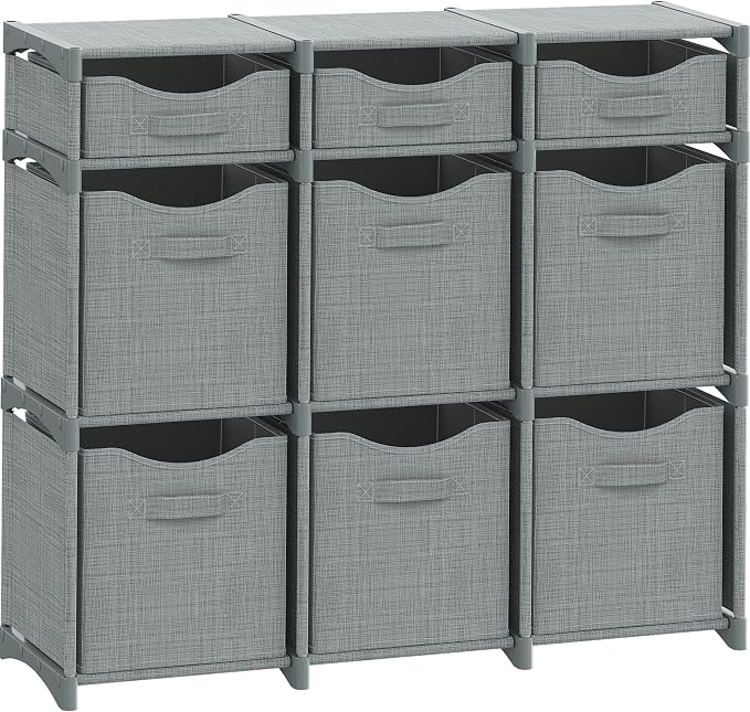 9 Cube Closet Organizers, Includes All Storage Cube Bins, Baby Closet Bedroom by Neaterize