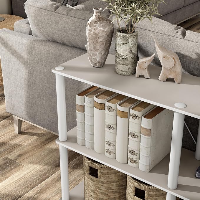 HOMES: INSIDE + OUT Apexa Modern 3-Tier Extra Wide Shelving Units, Collectibles - Image 15