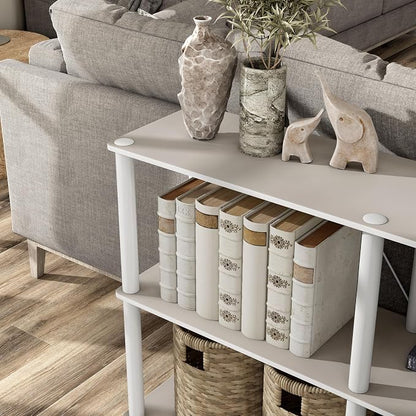 HOMES: INSIDE + OUT Apexa Modern 3-Tier Extra Wide Shelving Units, Collectibles - Image 15