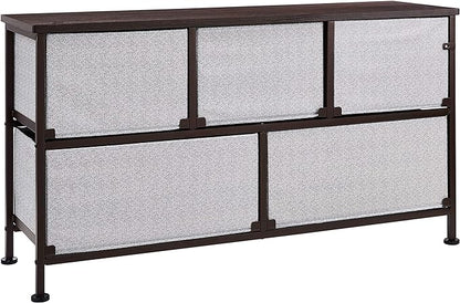 Amazon Basics Extra Wide Fabric 5-Drawer Storage Organizer Unit - Image 4