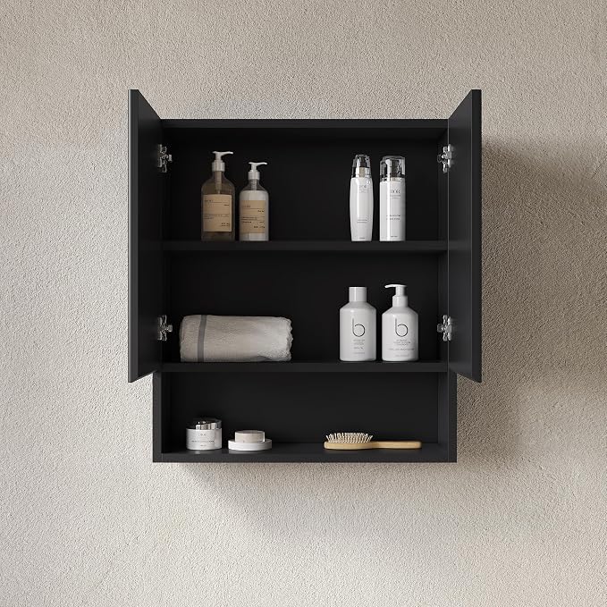 Black Bathroom Wall Cabinet - Image 3
