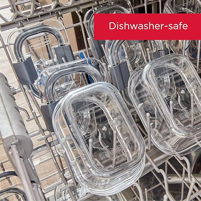 Rubbermaid Brilliance BPA-Free Food Storage Containers Multi Pack, 1.3 Cup - Image 7