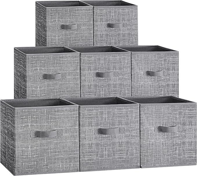 SONGMICS Storage Cubes, 11.8 x 11.8 x 11.8 Inches Non-Woven Fabric Bins by Unknown