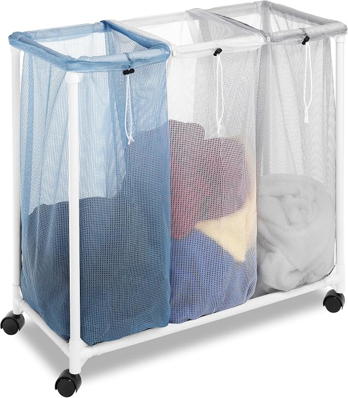 Whitmor Triple Laundry Sorter - Image 2
