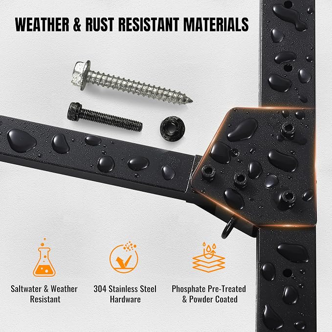 2-Tier Foldable Kayak Wall Mount Rack | Space-Saving Swing-Away Design - Image 5