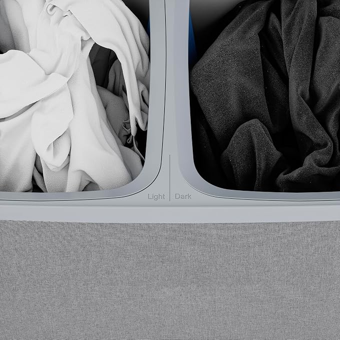 Laundry Hamper with lid, 100L Large Capacity Foldable Laundry Basket with Dual - Image 7