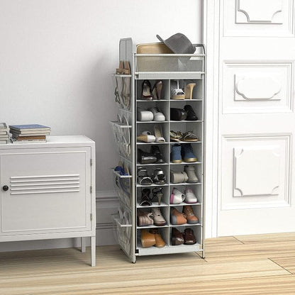 Simple Houseware 16 Cube Shoe Stand Tower Rack 8 Tier - Image 3