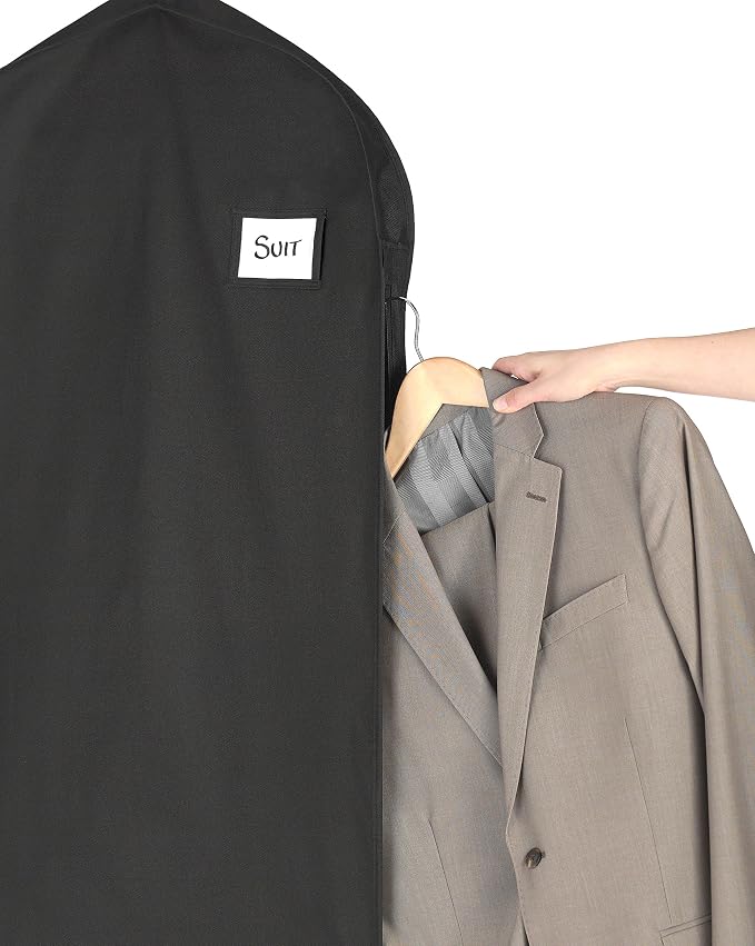 Whitmor Deluxe Suit Garment Bag, Jackets & Uniforms, Water-Repellent Polyester - Image 3