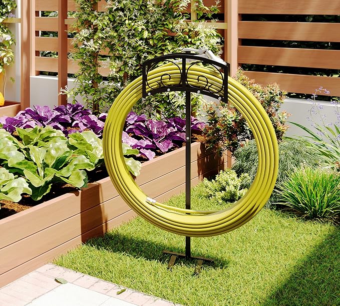 Fire Beauty Garden Hose Holder, Freestanding Water Hose Holder, In ground Hose - Image 8