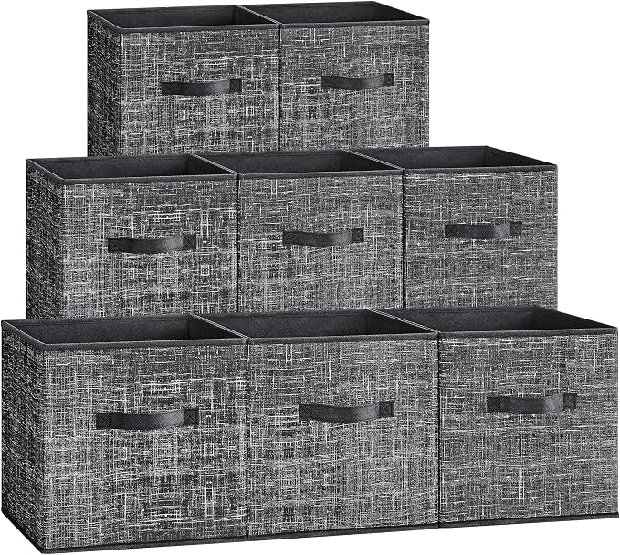 SONGMICS Storage Cubes, 11.8 x 11.8 x 11.8 Inches Non-Woven Fabric Bins by Unknown