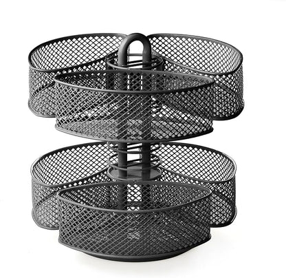 Nifty Organizing Carousel – Black Powder Coat Finish, Spins 360-Degrees by NiftySolutions