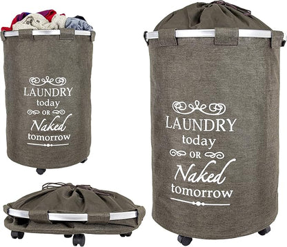 dbest products Bigger Laundry Trolley 360 Rolling Hamper Basket on wheels Bag by dbestproductsInc