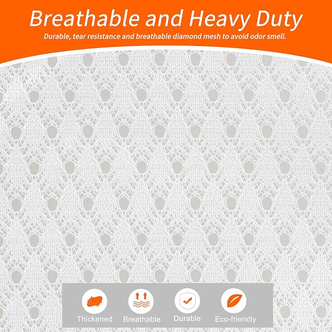 Polecasa 2 Pack Heavy Duty Diamond Mesh Laundry Bag, Breathable Mesh, Machine - Image 2
