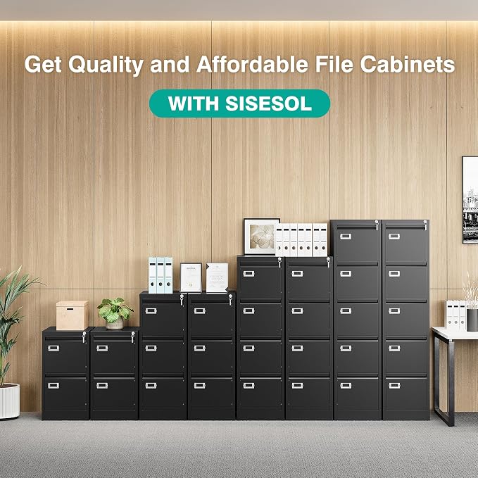 SISESOL 2 Drawer File Cabinet - Image 8